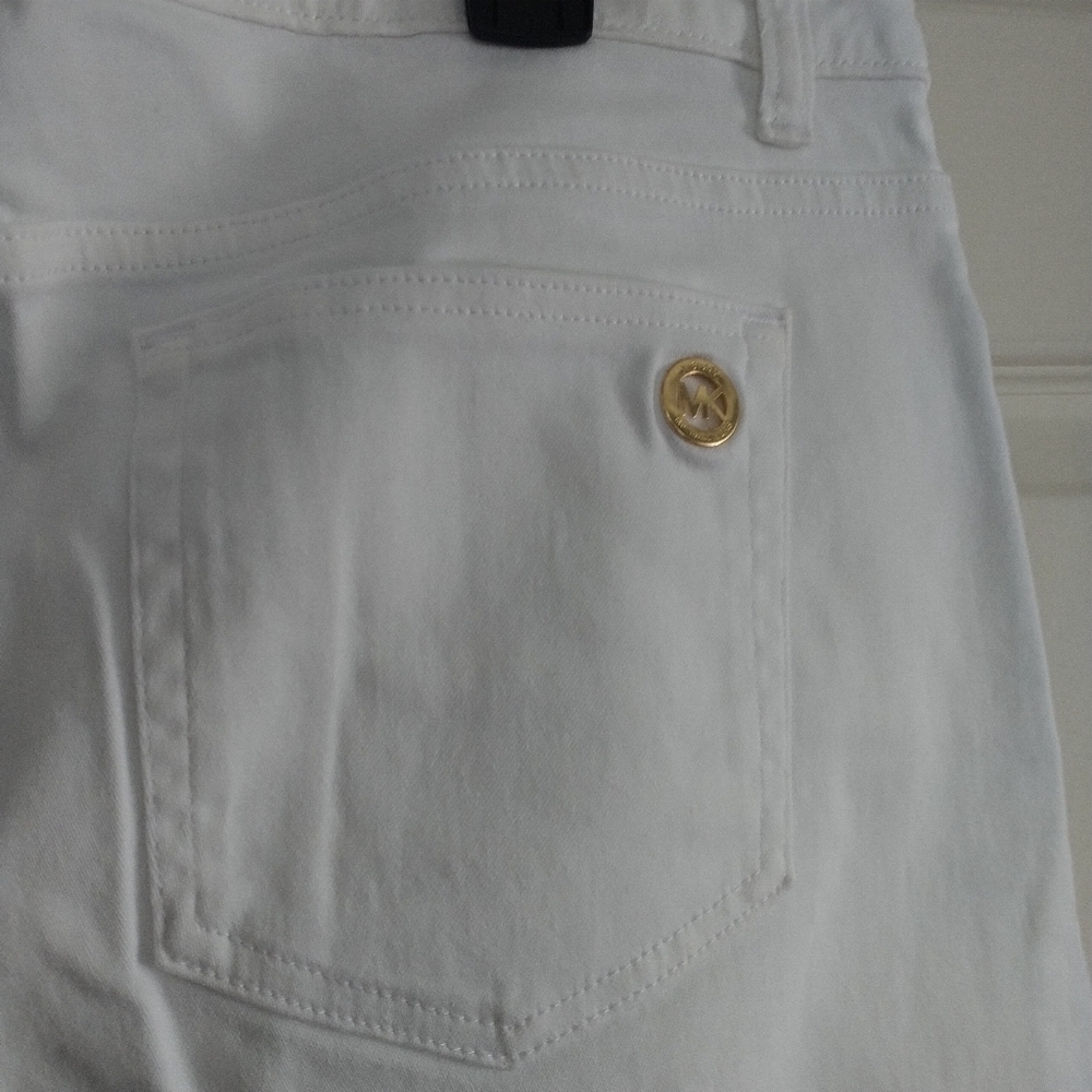Michael Kors Izzy Skinny White Jeans 14 - Picture 8 of 15